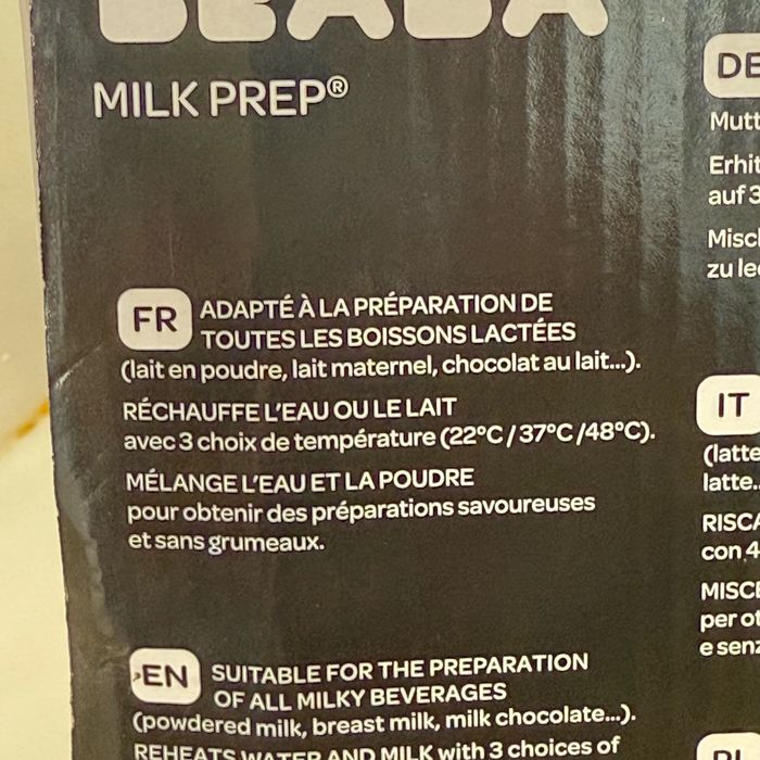 Béaba Préparateur de boisson Milk Prep White/Grey - photo numéro 5