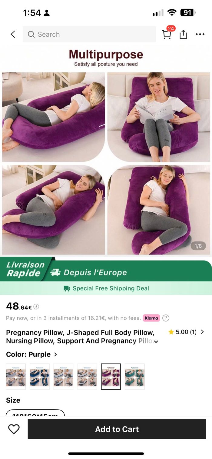Coussin de grossesse