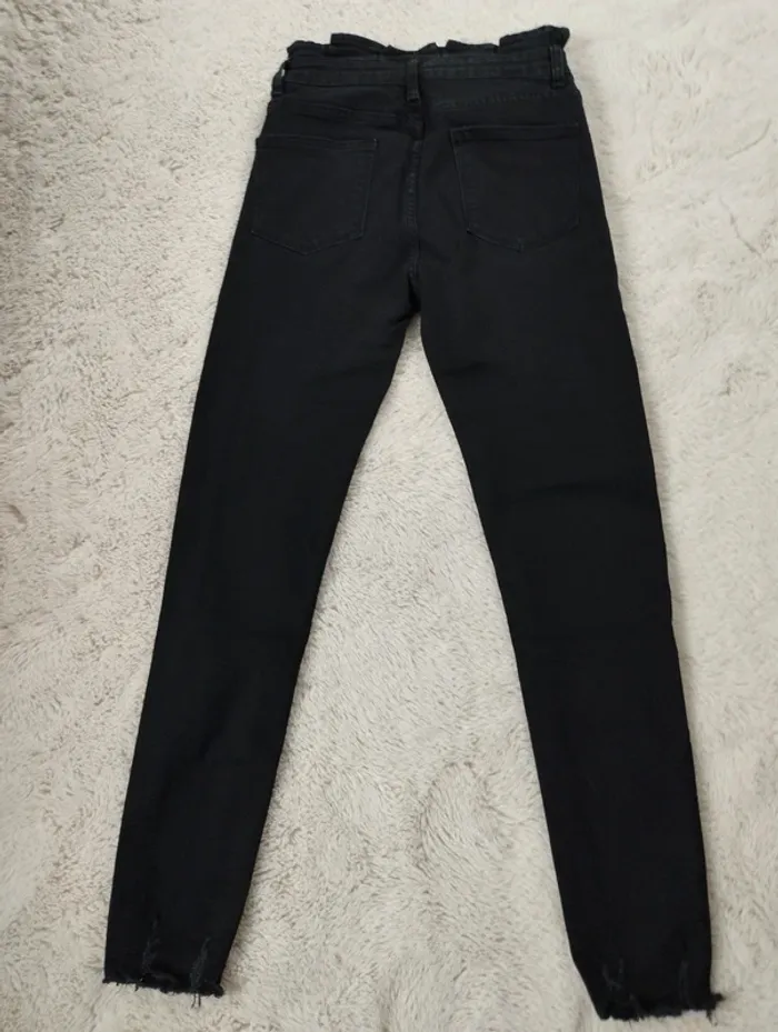 Jean slim noir taille haute marivy 36 - photo numéro 2