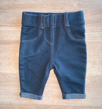 Legging effet jean bleu