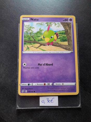 Carte Pokémon Natu 76/192