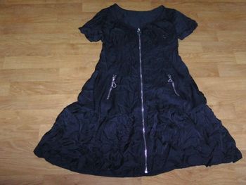 Robe COP COPINE noire effet froissé taille S TBE