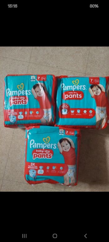 pampers taille 7