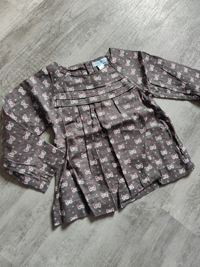 Blouse imprimée ml 🐱 24m - photo numéro 4