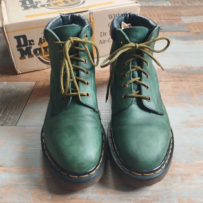 Rare Dr. Martens made in england vintage boots cuir bon état unisexe - taille UK 7.5 / EU 41.5 - photo numéro 6
