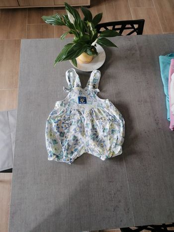 Salopette short fille 12 mois