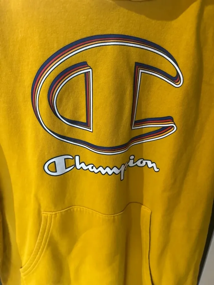 Pull Champion couleur moutarde taille 11-12 ans - photo numéro 4