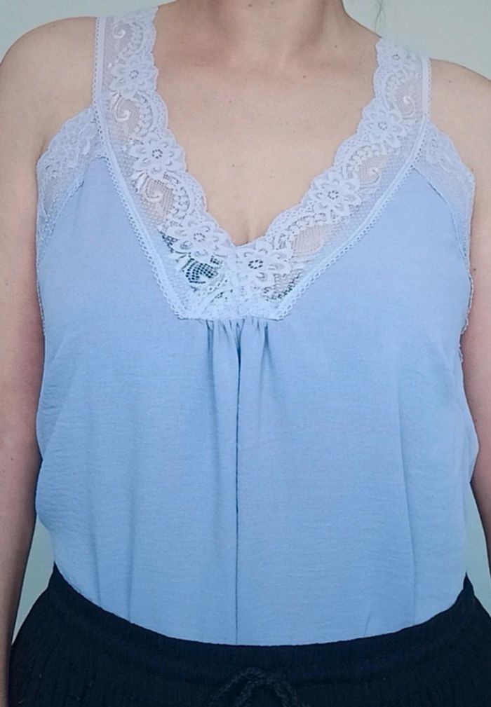 Caraco fluide feminin grande taille lila - photo numéro 3