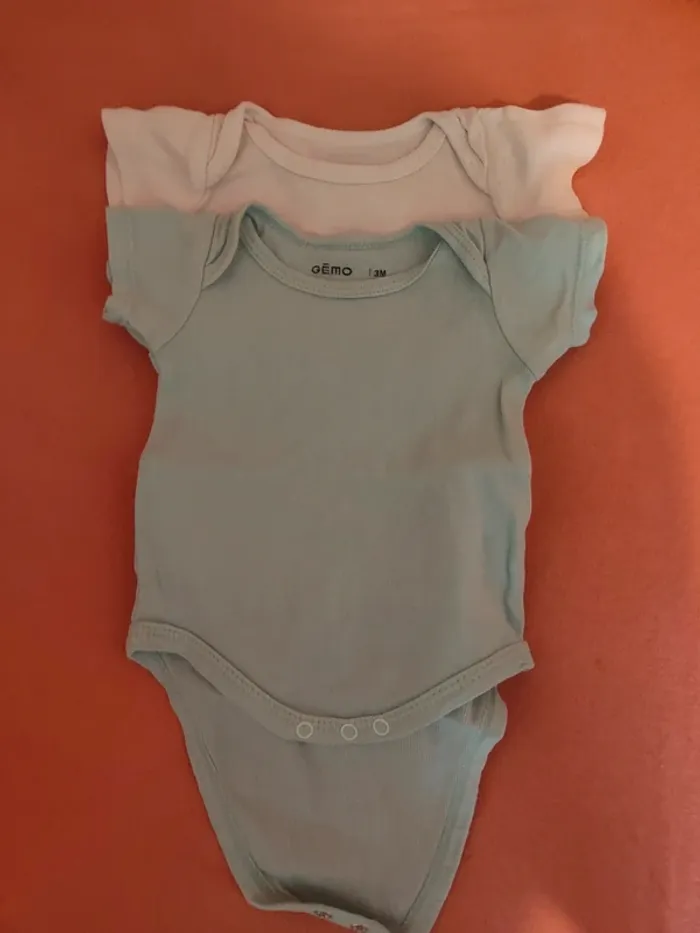 Lot de 3 body manches courtes - photo numéro 2
