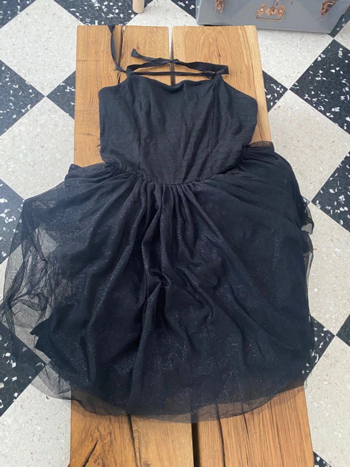 Robe noir tulle neuf petit bateau taille L - photo numéro 3