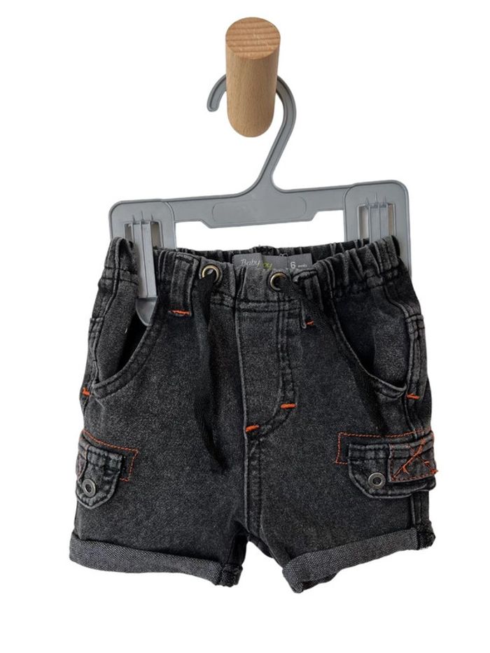 Short léger stretch gris-noir - Orchestra 6 mois (67cm)