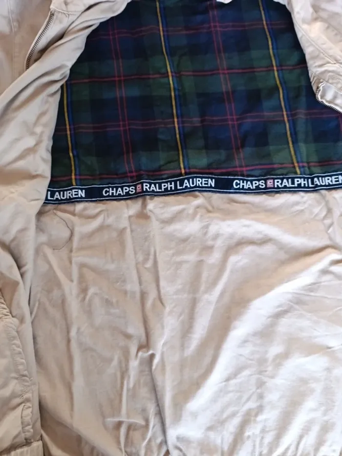 Veste chaps Ralph Lauren Harrington beige Taille XXL - photo numéro 4