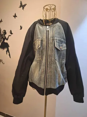 Veste bi matière & jeans