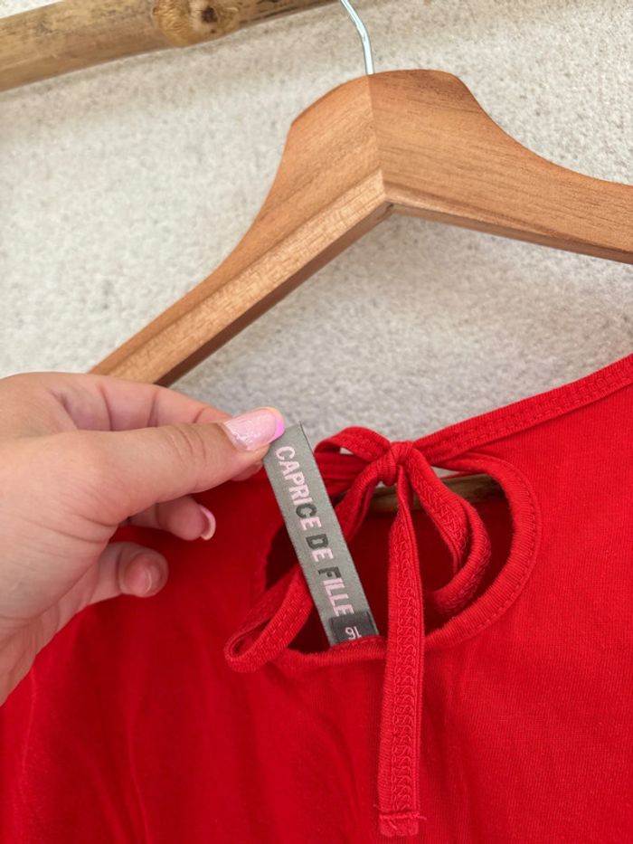T shirt rouge - photo numéro 6