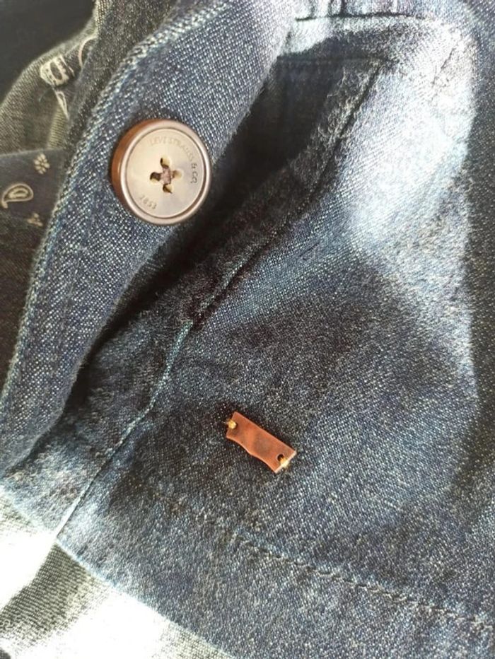 Veste blazer jean Levi's M - photo numéro 6