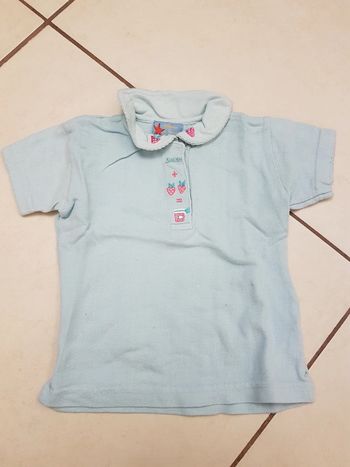 Polo manches courtes fille 18 mois
