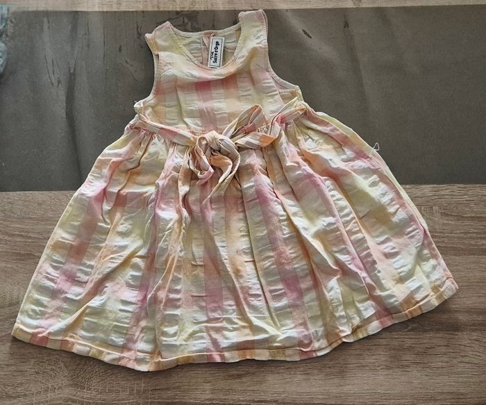 Robe d'été bébé fille - Sucre d'Orge - Vichy Pastel