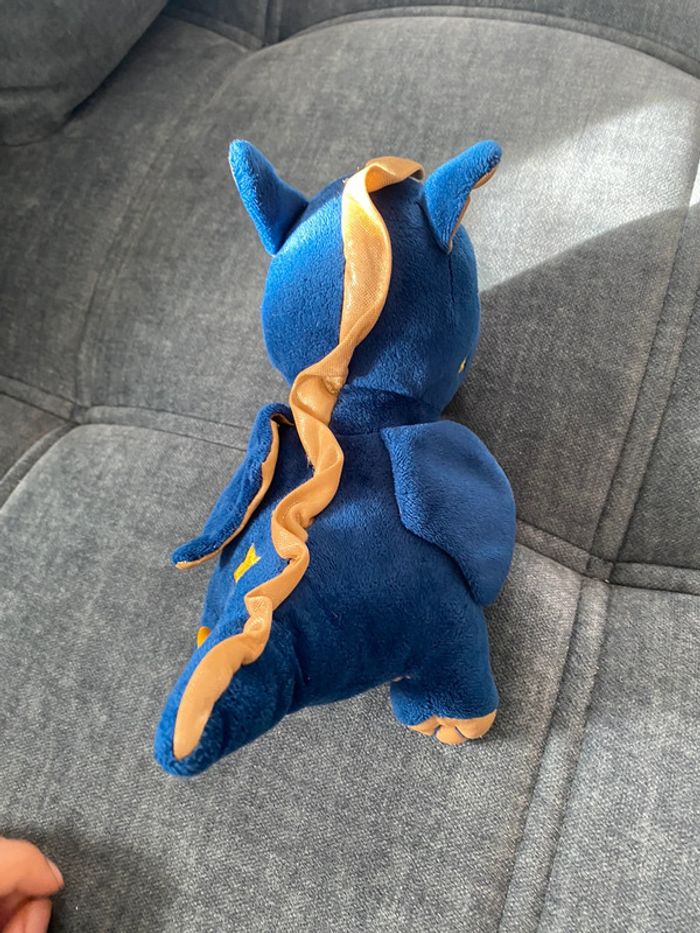 Peluche dragon bleu fizzy casi neuve - photo numéro 5
