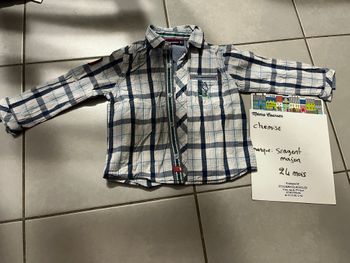 Chemise garçon 24 mois