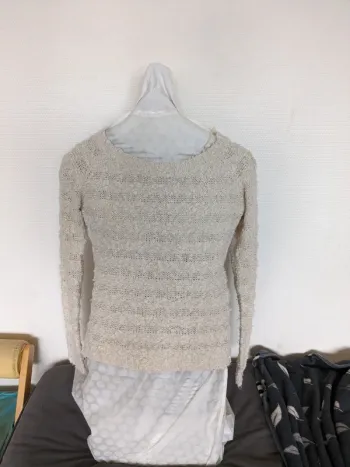 Pull Cache-cache - blanc cassé/beige