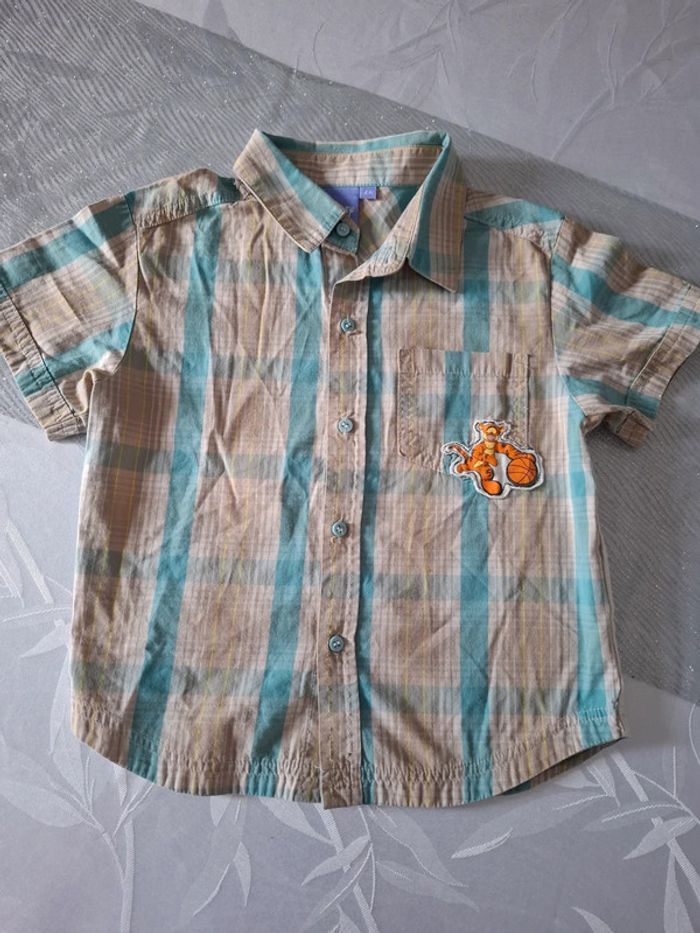 Chemise manches courtes Tigrou 4 ans