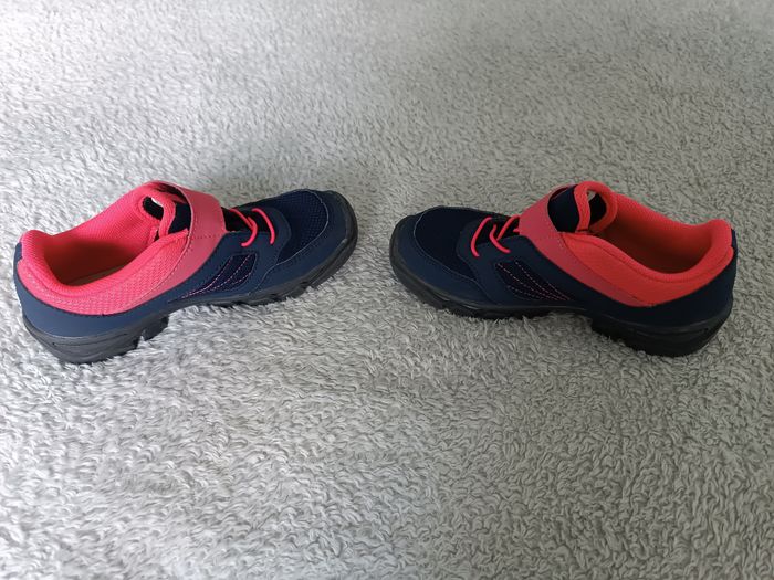 Baskets enfant pointure 34| bleu marine & rose | confort sport / école / ville - photo numéro 7
