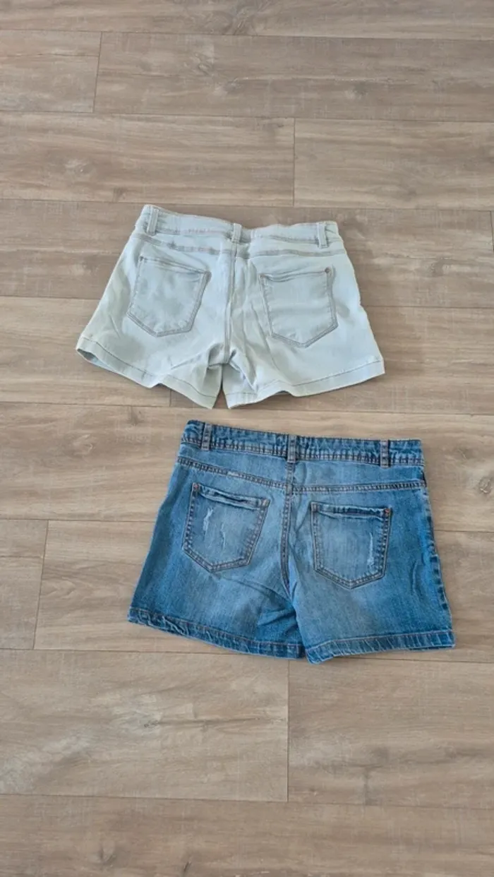 Lot 2 shorts en jeans Promod - photo numéro 2