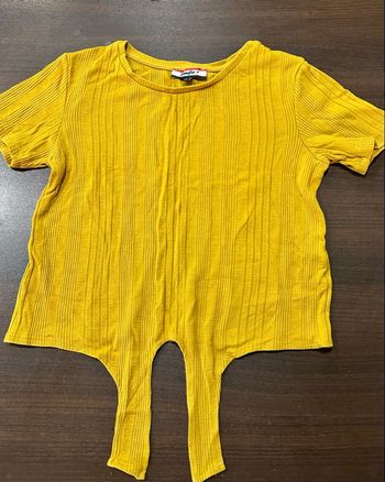 T-shirt court moutarde