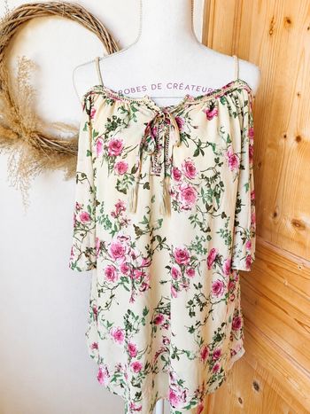 Robe fleurie purple snow 