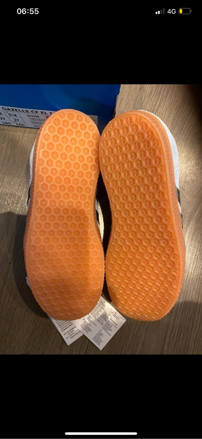 Adidas gazelle bleues et orange - photo numéro 8