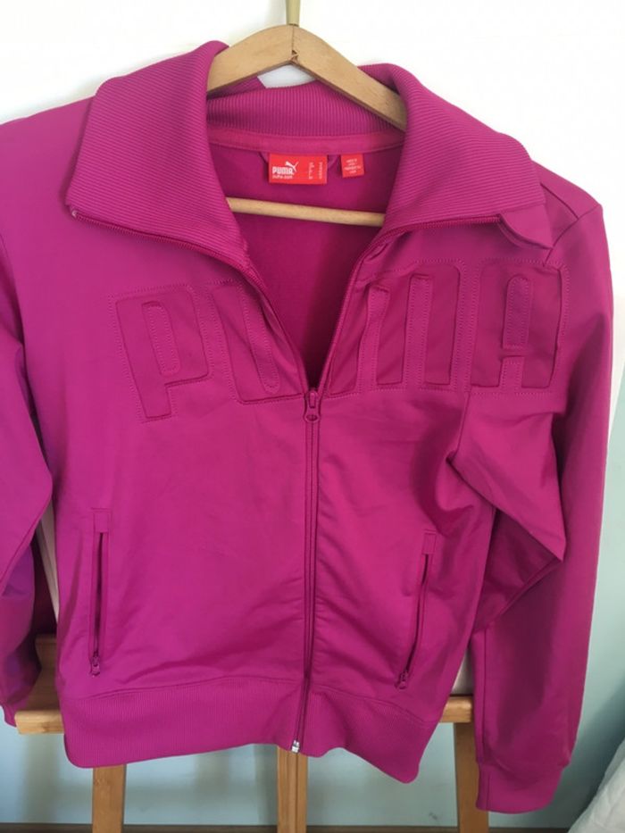 Veste jogging survêtement sport rose puma
