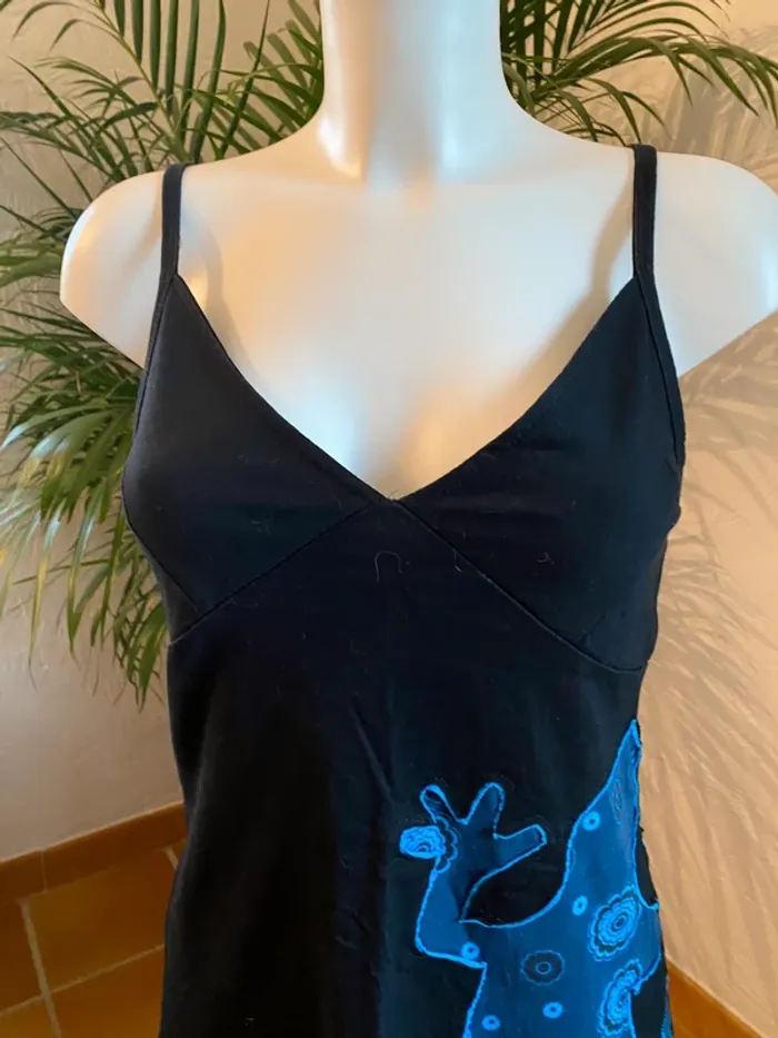 Robe noir et bleu salamandre - photo numéro 3