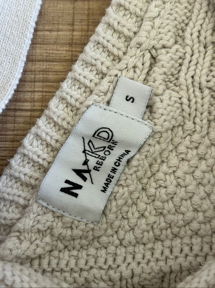 Pull beige à manches longues NA-KD taille S TBE - photo numéro 9