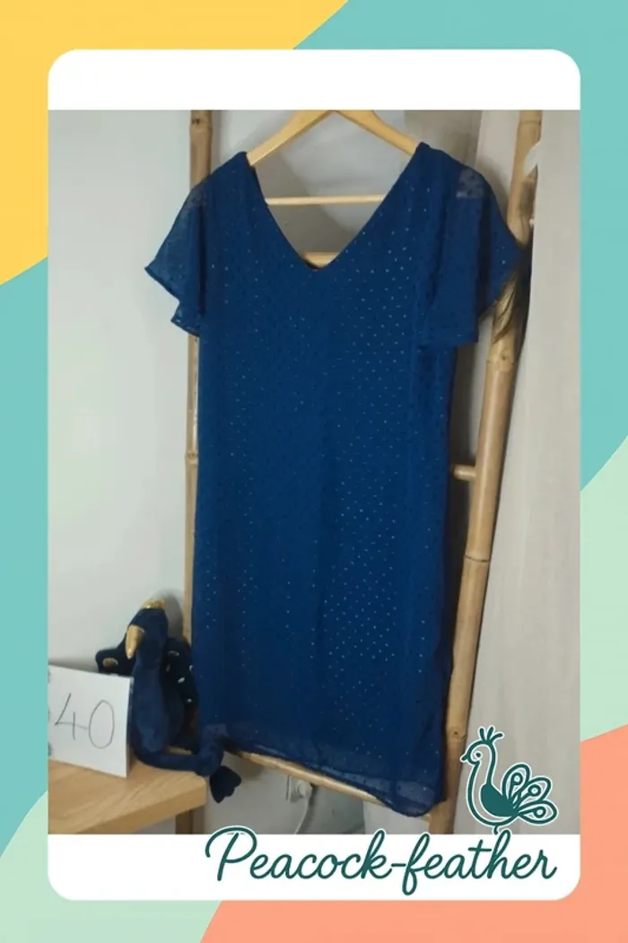 Robe bleue Kiabi 40 - photo numéro 8
