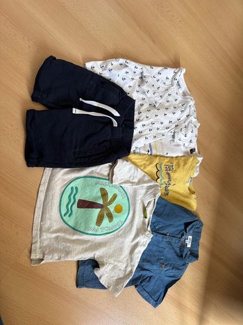 Lot de 5 t-shirts et 1 short 24m