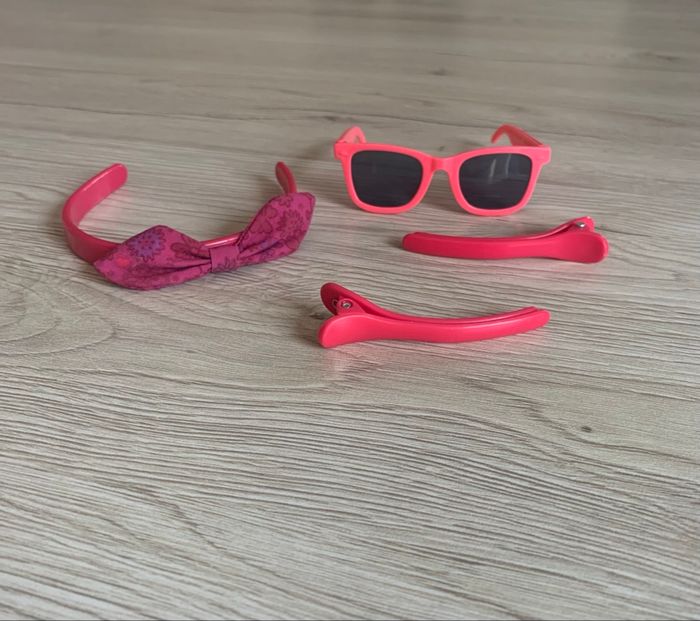 Corolle accessoires pour poupée lunettes, serre tête et barrettes - photo numéro 3