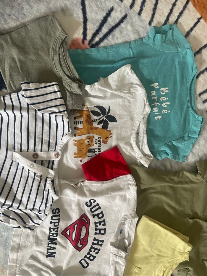 Lot t-shirt 6 mois - photo numéro 2