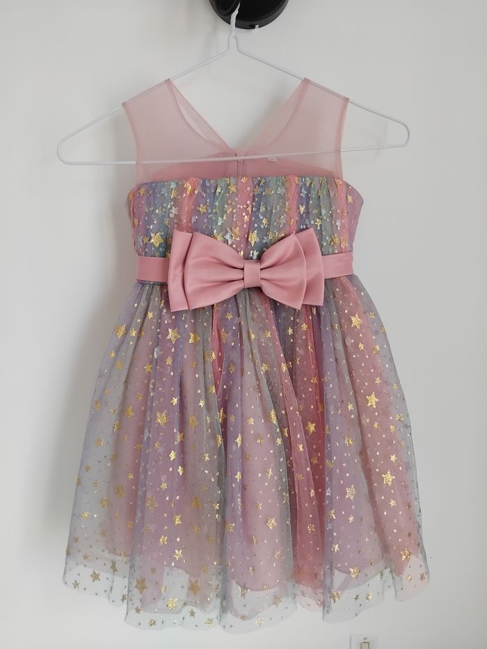 ROBE Rose Tenue de Fêtes Noël Soirée 4 ans 👗 - photo numéro 5