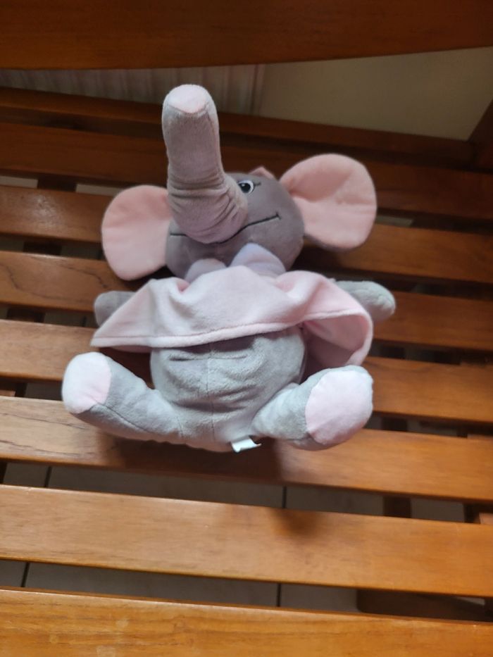Peluche thermique éléphant câlin - photo numéro 4