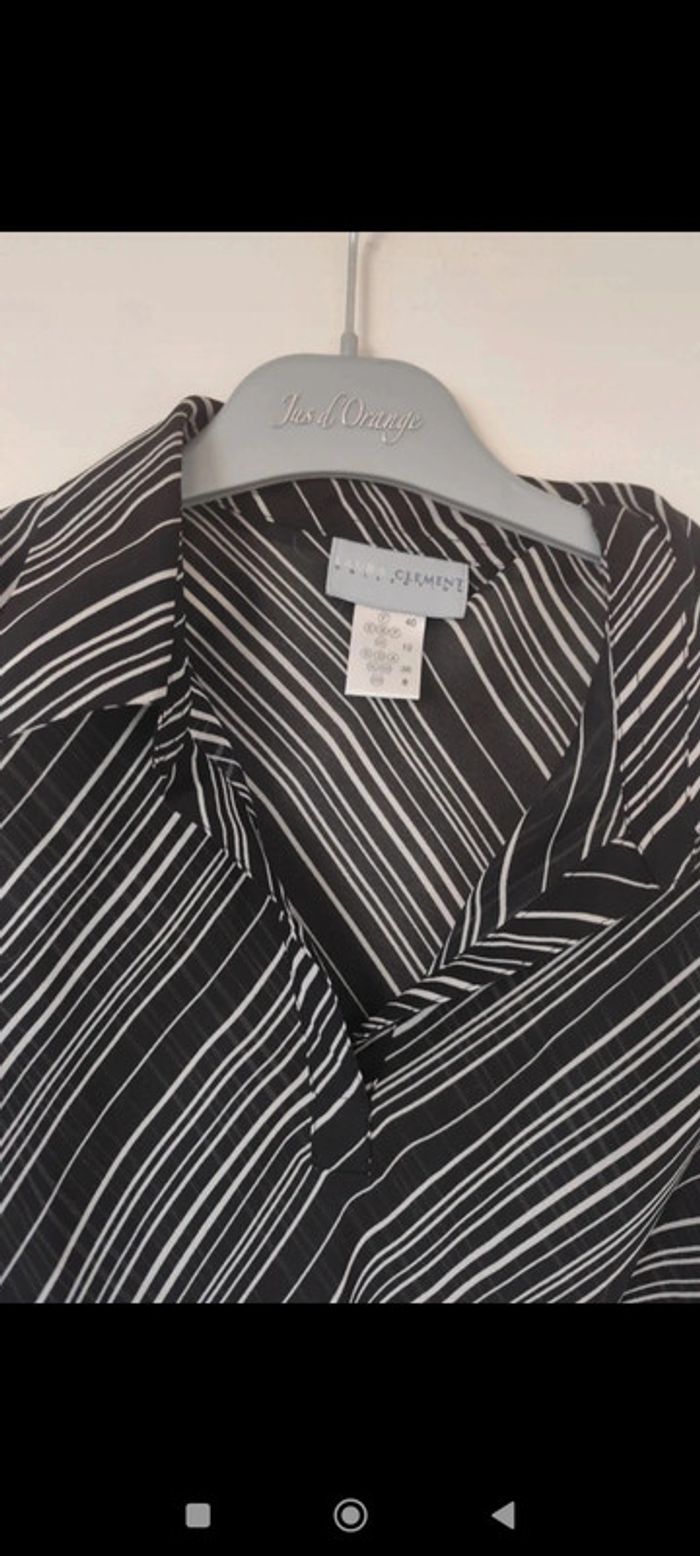 Blouse débardeur en voile transparente taille 40 - photo numéro 3