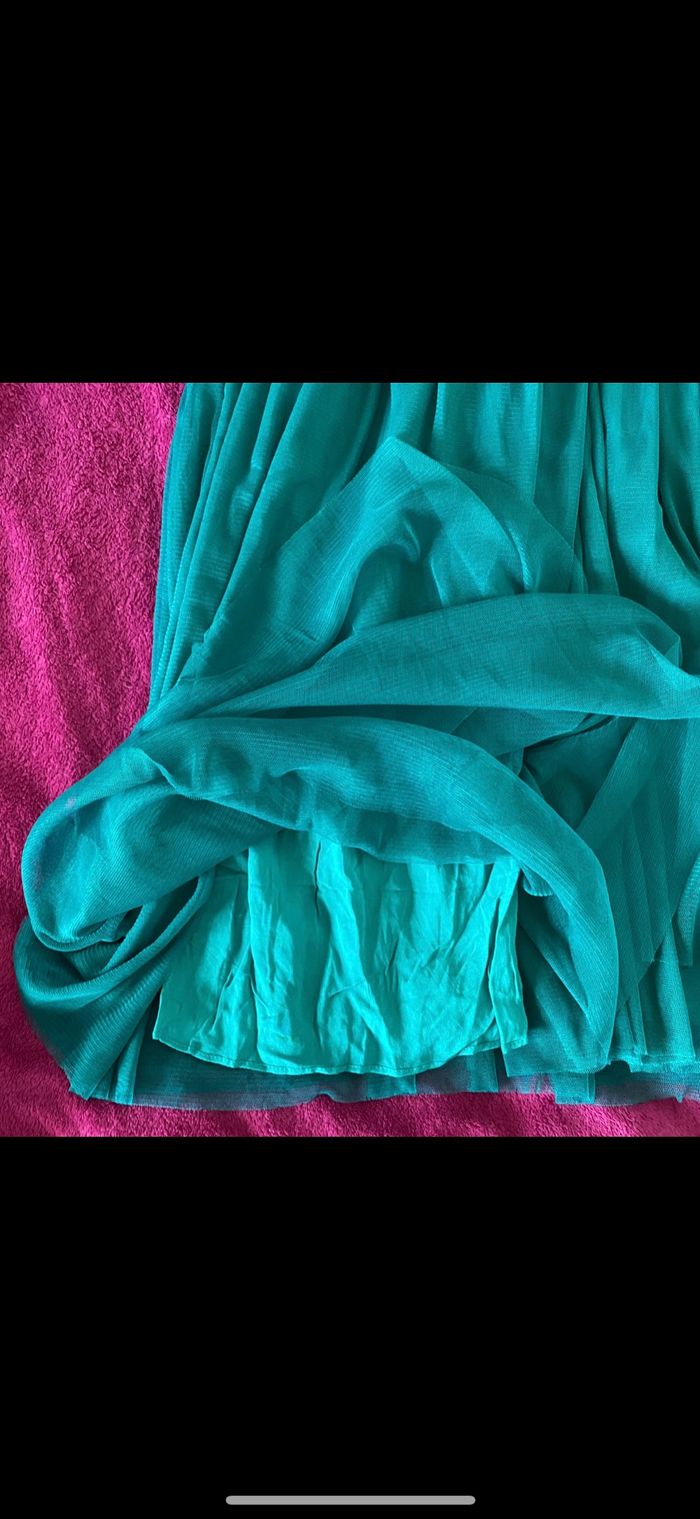 Robe cocktail vert émeraude neuve - photo numéro 4