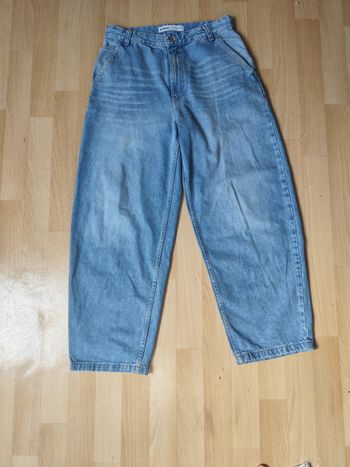 Jean coupe skater bleu Bershka 