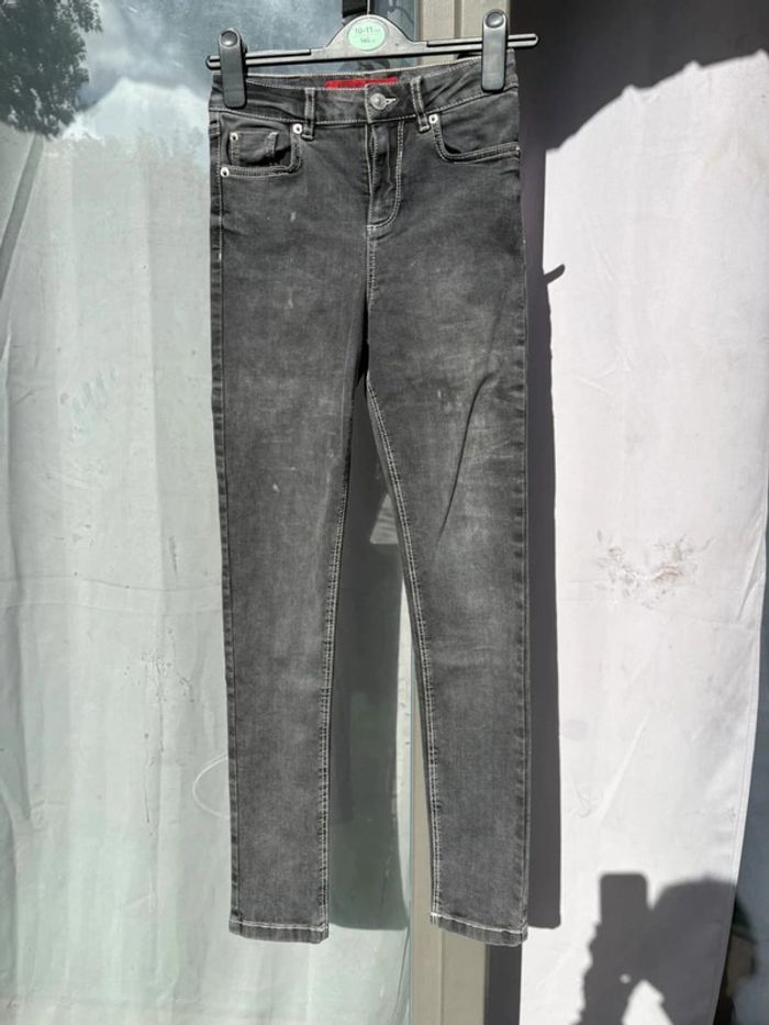 Pantalon en jean gris pour femme - photo numéro 2