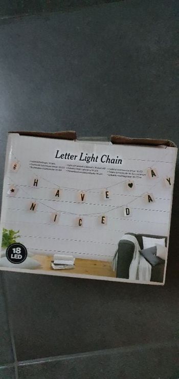 Guirlande lumineuse lettres a8 led