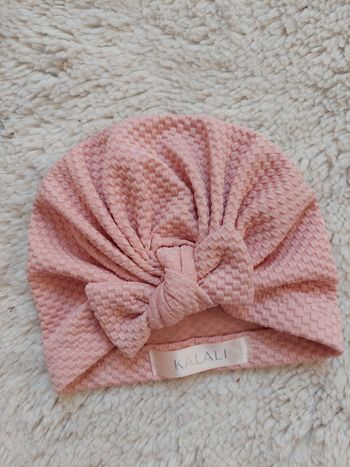 Turban rose fait main