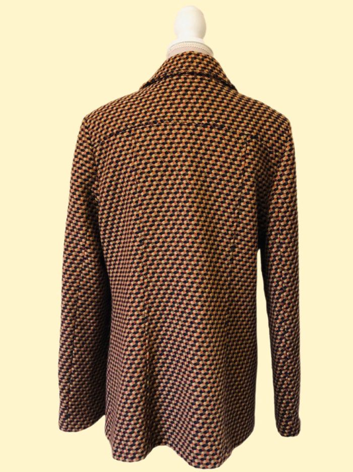 🤎Blazer laine motif multicolore Motivi wool multicolor pattern blazer🧡 - photo numéro 14