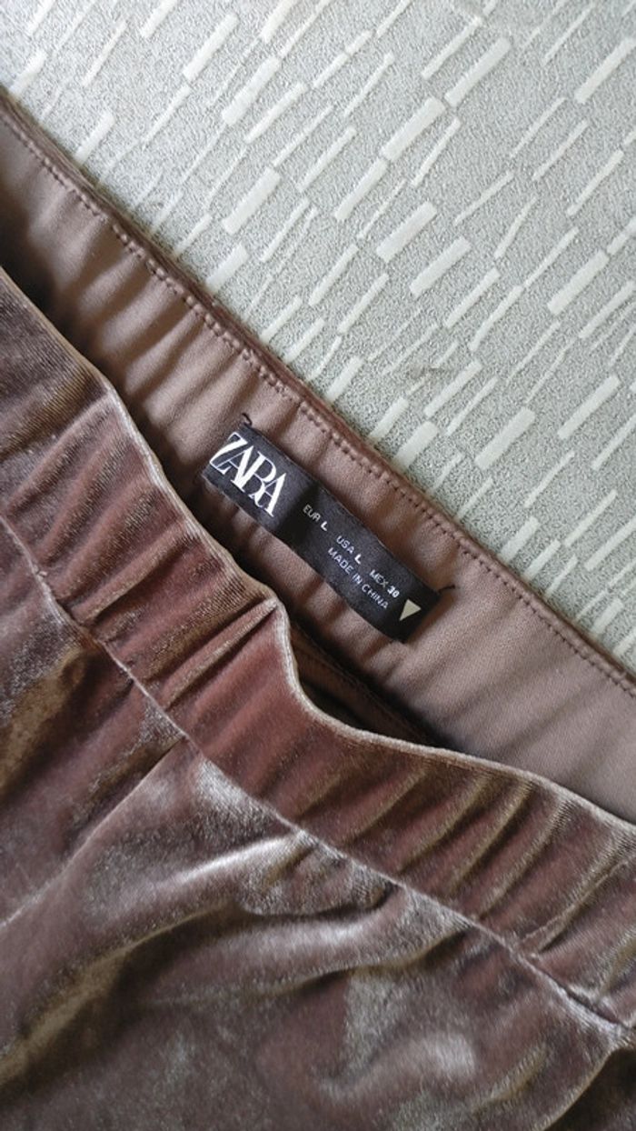 Pantalon patte d'éléphant velours mauve old school - photo numéro 6