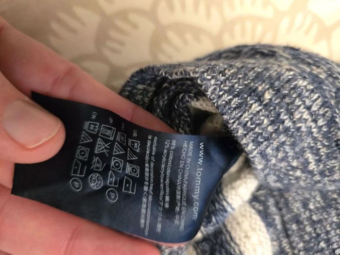 🌟 Pull long col rond gris Tommy hilfiger femme - Taille  XXS 🌟 - photo numéro 6