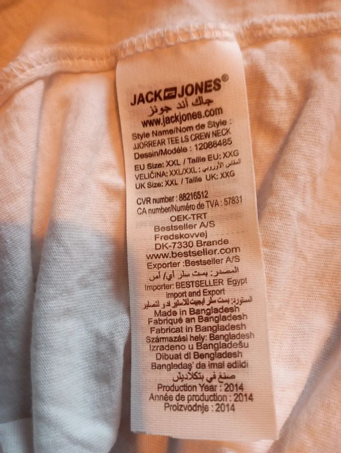Tee shirt homme jacks & jones - photo numéro 5
