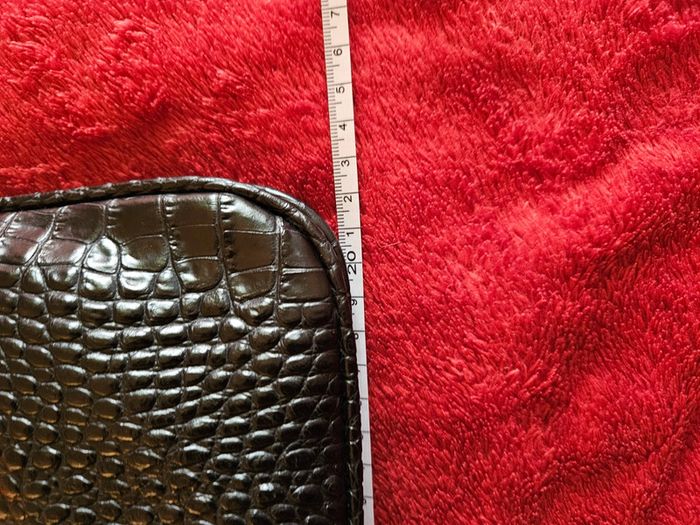 Sac bandoulière croco noir Monoprix - photo numéro 8